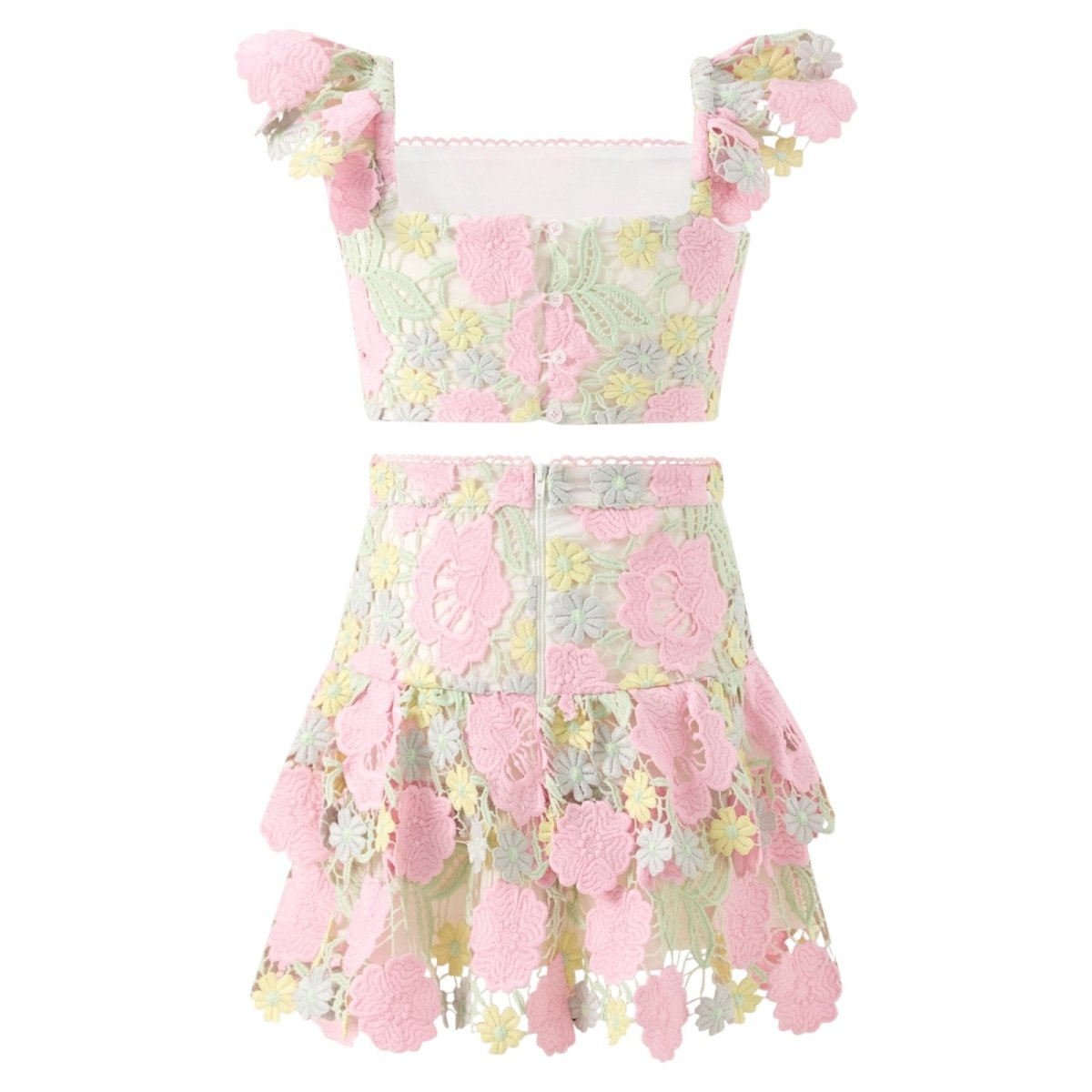 ESTELLA EMBROIDERY TOP AND SKIRT SET (PREORDER) - MARLO