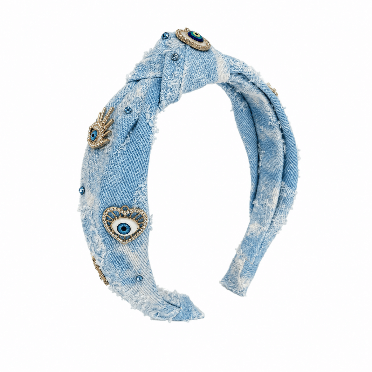EYES DENIM HEADBAND - BARI LYNN