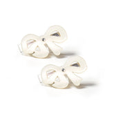 FANCY PEARLIZED BOW CLIPS (PREORDER) - LILIES & ROSES