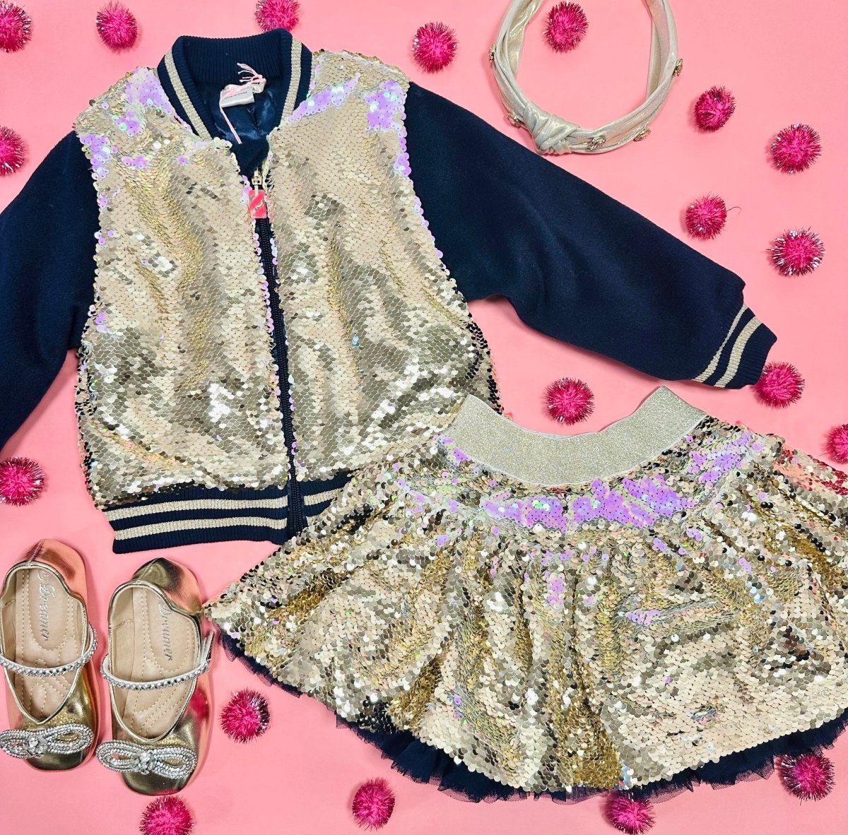 FLIP SEQUIN SKIRT - SKIRTS
