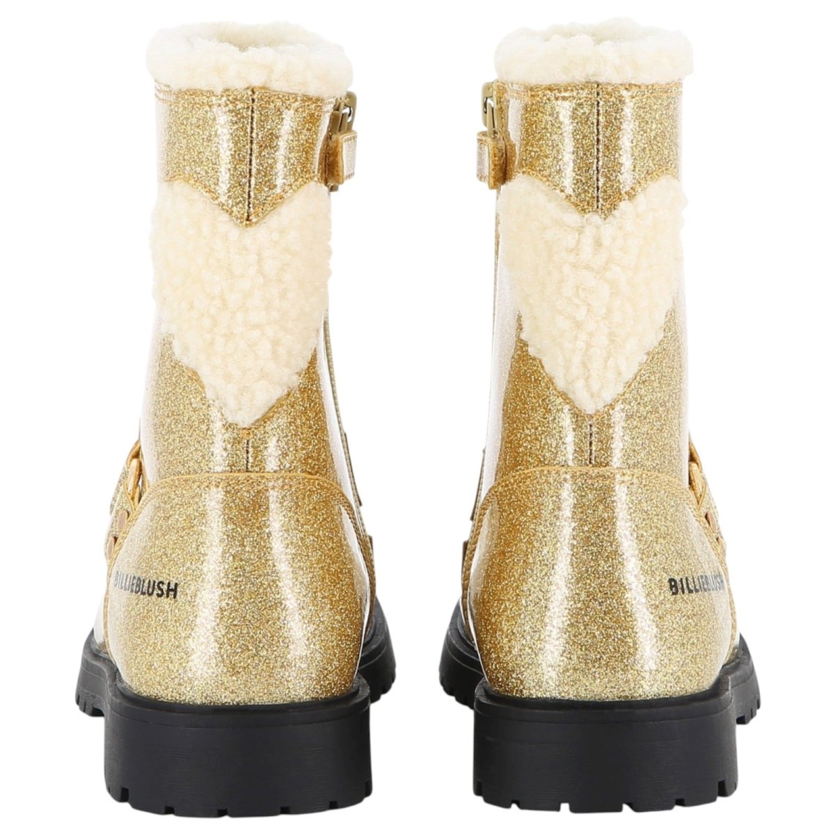 FUZZY HEART GLITTER BOOTS (PREORDER) - BILLIEBLUSH