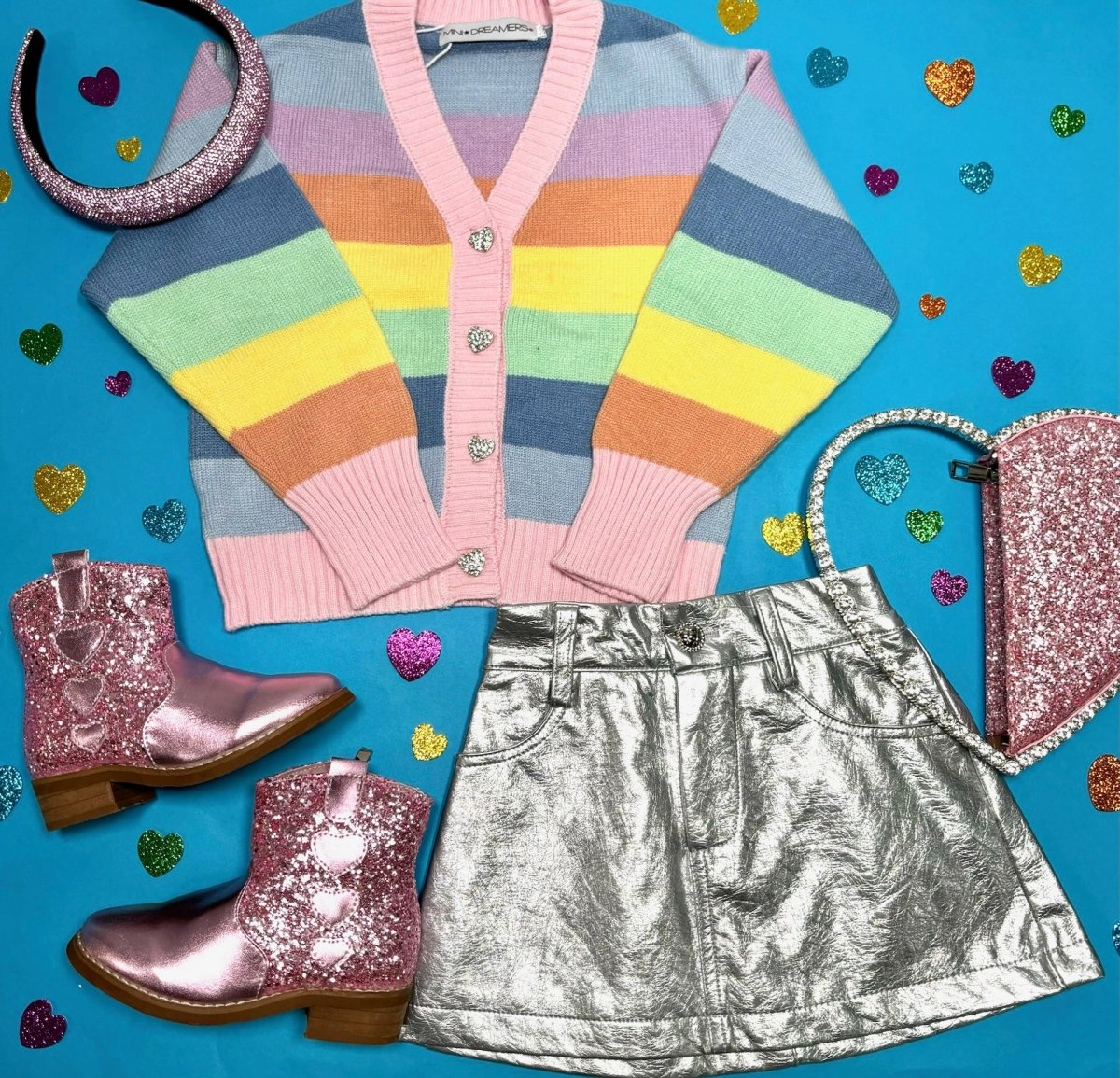GIA RAINBOW CARDIGAN - CARDIGANS