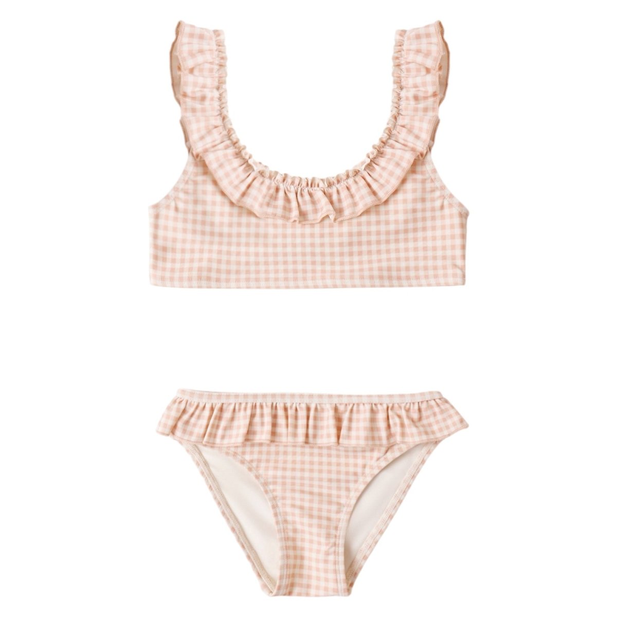 GIANA GINGHAM TWO PIECE RUFFLE BIKINI - RYLEE + CRU - TWO PIECE BIKINI
