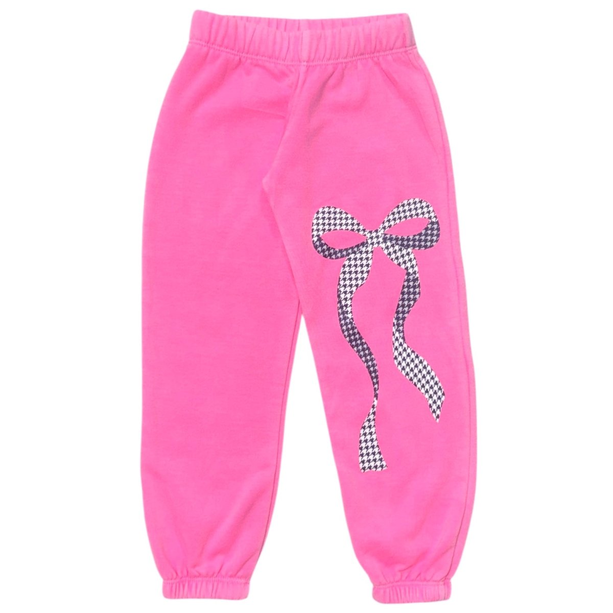 GINGHAM BOW SWEATPANTS - SWEATPANTS