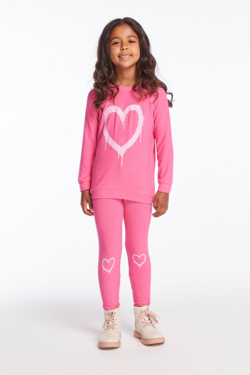 GRAFFITI HEART LEGGINGS - LEGGINGS