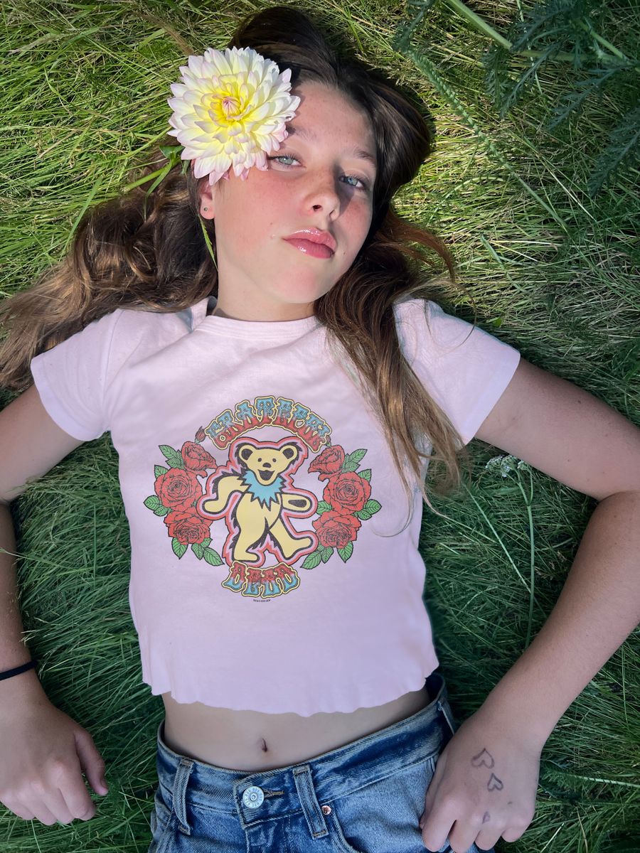 GRATEFUL DEAD BEAR FITTED TSHIRT - SHORT SLEEVE TOPS