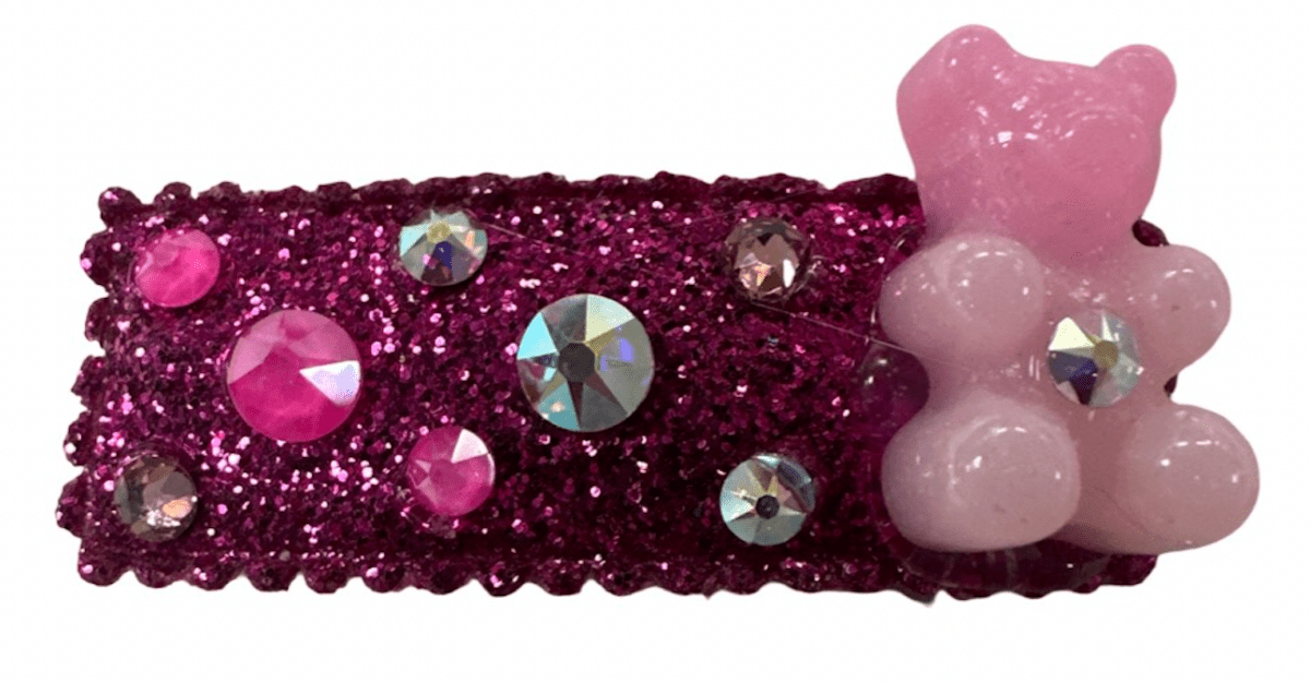 GUMMY BEAR CRYSTAL GLITTER CLIP (PREORDER) - BARI LYNN