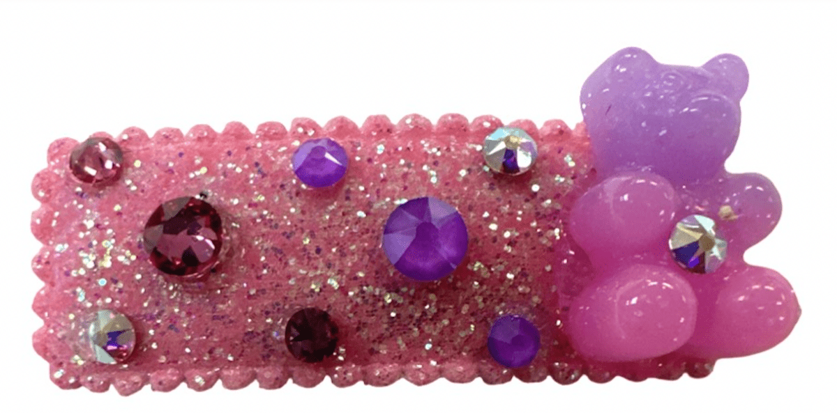 GUMMY BEAR CRYSTAL GLITTER CLIP (PREORDER) - BARI LYNN