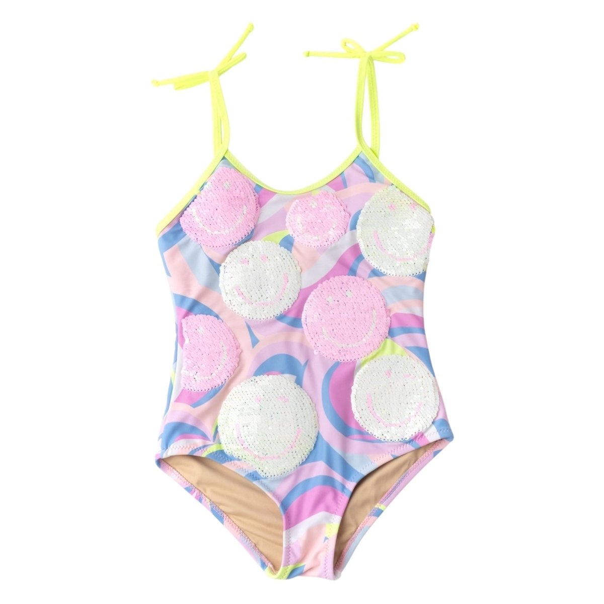 HAPPY SWIRL FLIP SEQUIN ONE PIECE SWIMSUIT - ONE PIECE SWIMSUIT