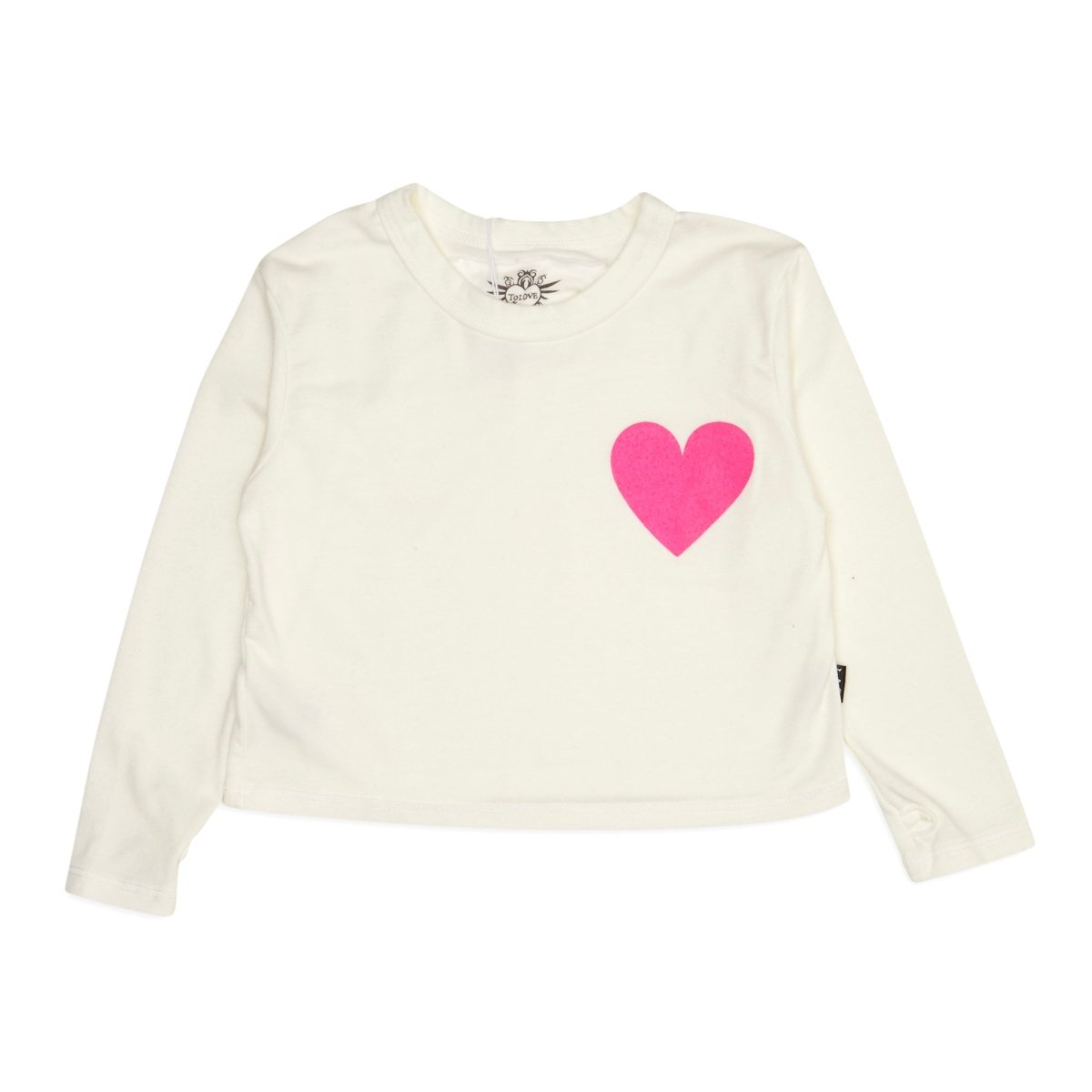 HEART LONG SLEEVE TSHIRT - LONG SLEEVE TOPS