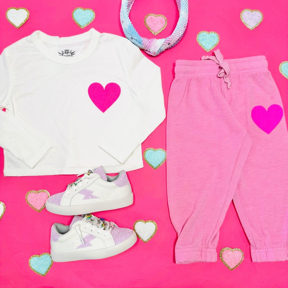 HEART SWEATPANTS - SWEATPANTS