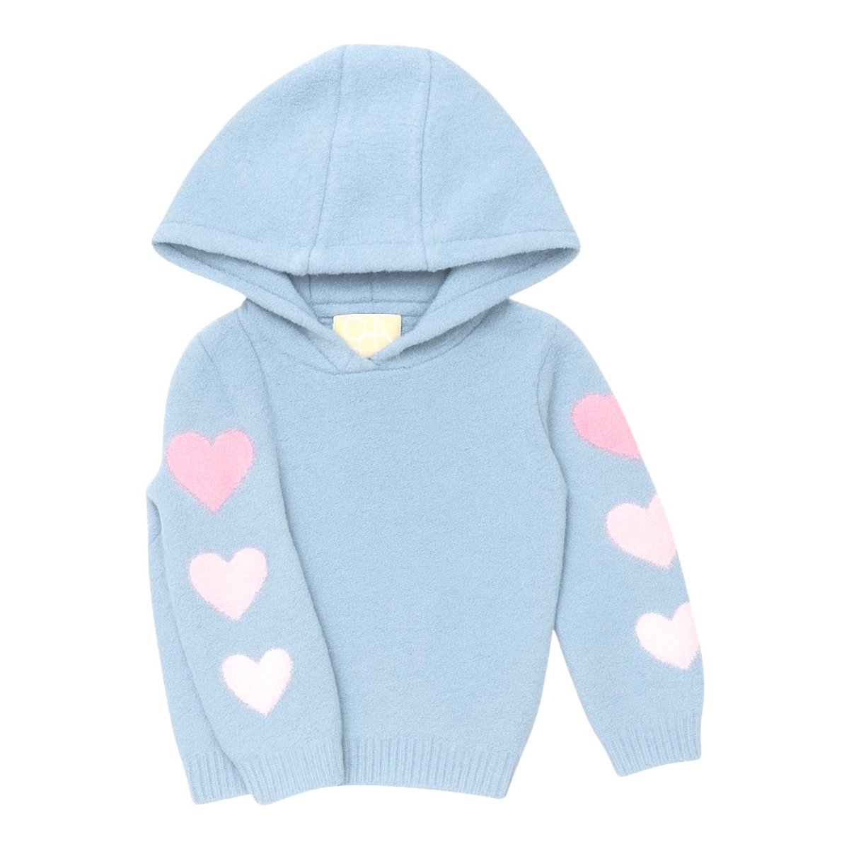 HEARTS FUZZY FLEECE LOUNGE HOODIE - CHASER KIDS