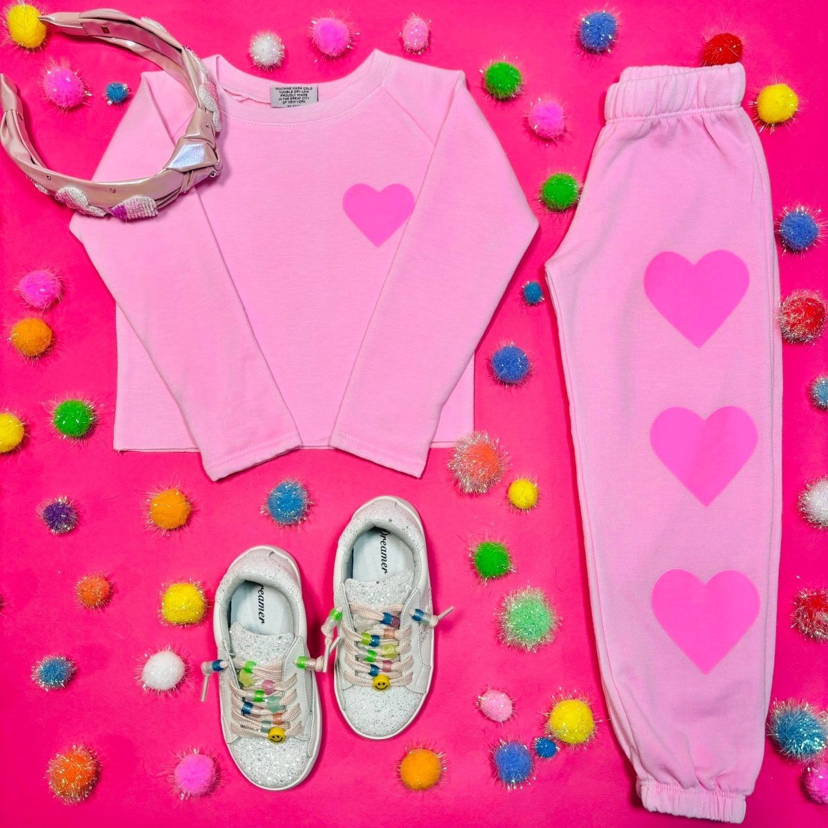 HEARTS SWEATPANTS - SWEATPANTS