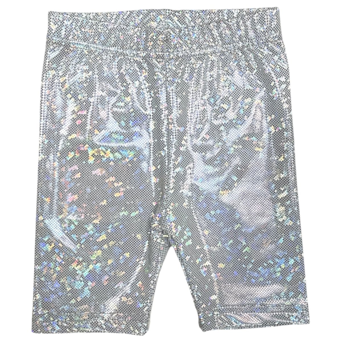 HOLOGRAPHIC BIKER SHORTS - SHORTS