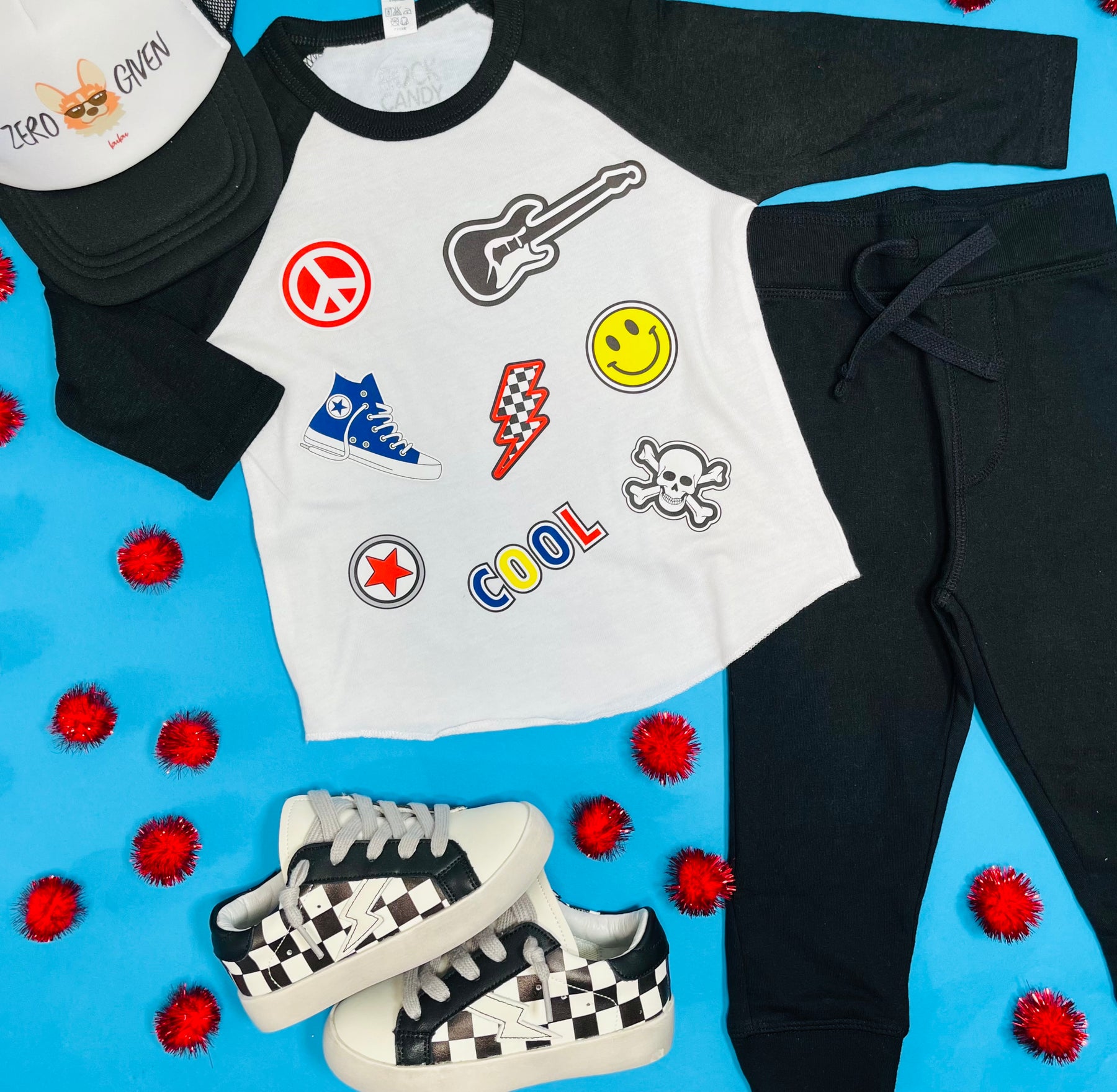 EMOJI ICONS RAGLAN TSHIRT