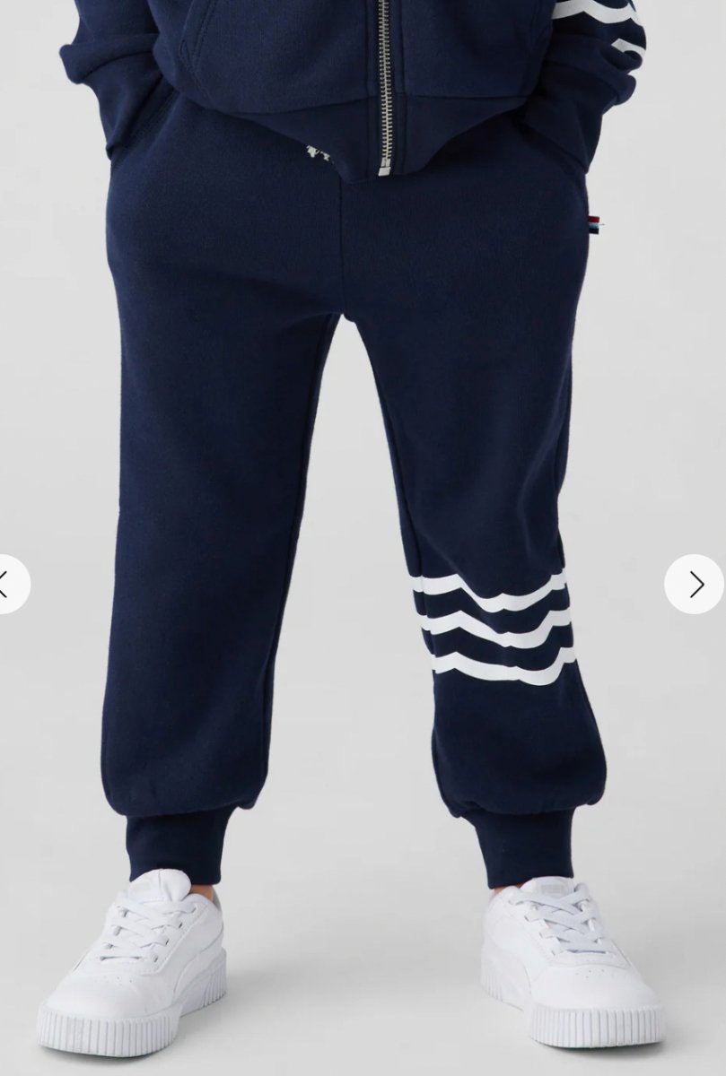 INDIGO WAVES SWEATPANTS - SWEATPANTS