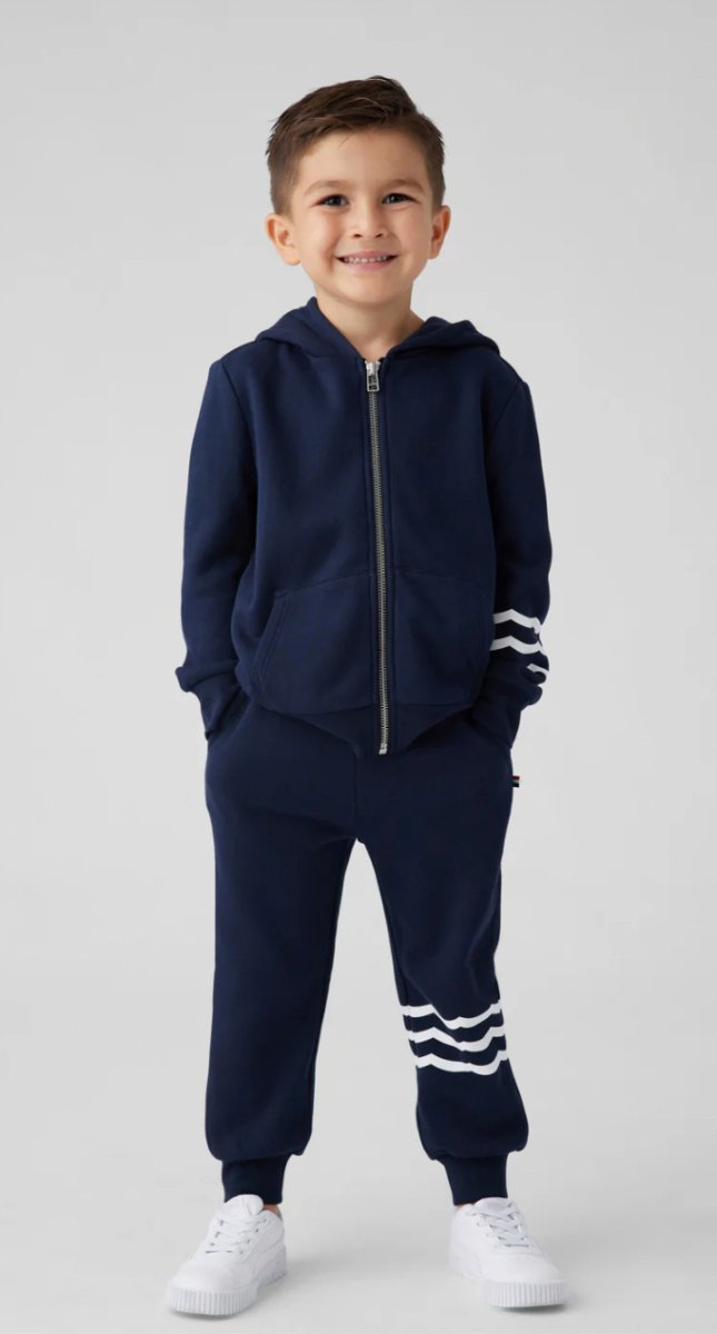 INDIGO WAVES SWEATPANTS - SWEATPANTS