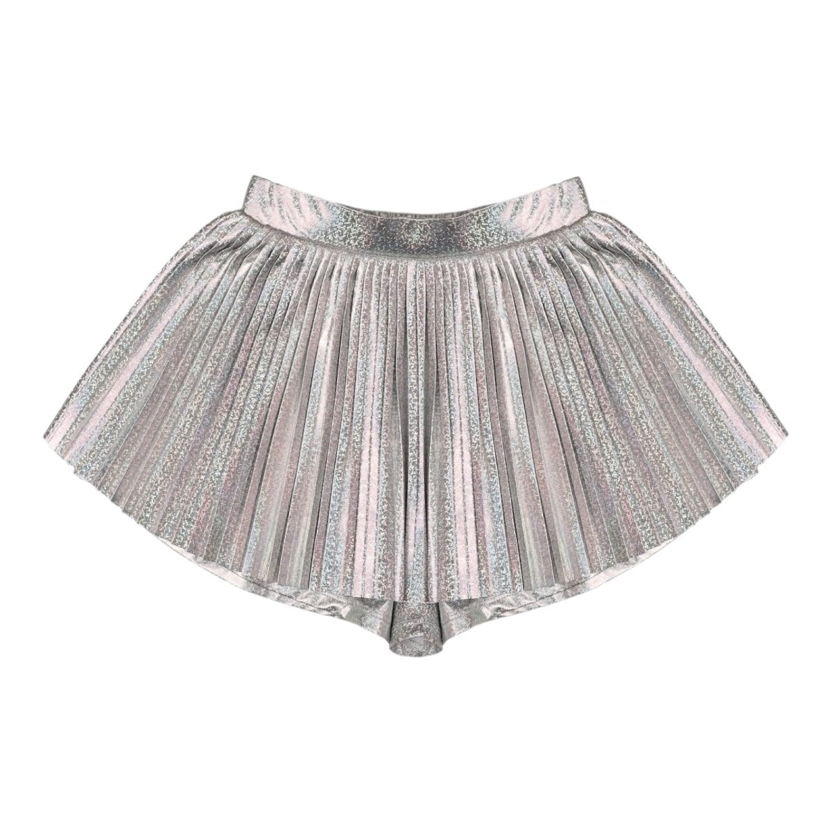 IRIDESCENT PLEATED SKORT - SKIRTS