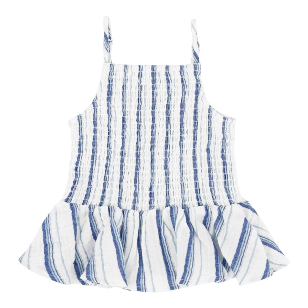 ISLA STRIPE SMOCKED TOP - FEATHER 4 ARROW