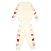 IVY BOW SWEATSHIRT AND SWEATPANTS SET - SET
