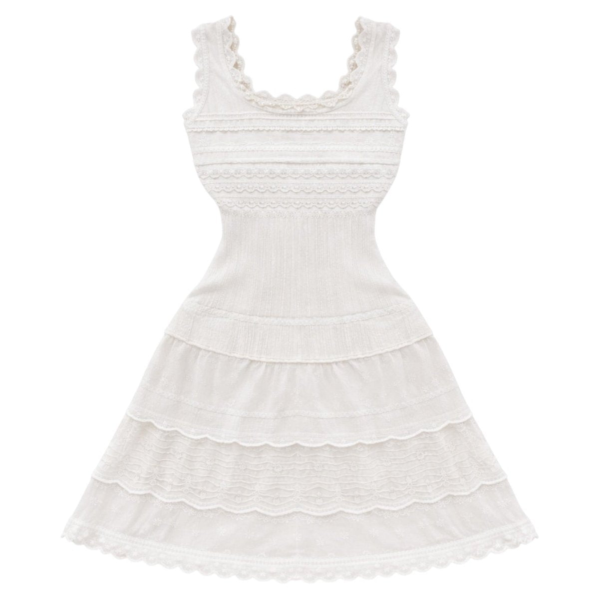 JENI KNITTED LACE DRESS (PREORDER) - DRESSES