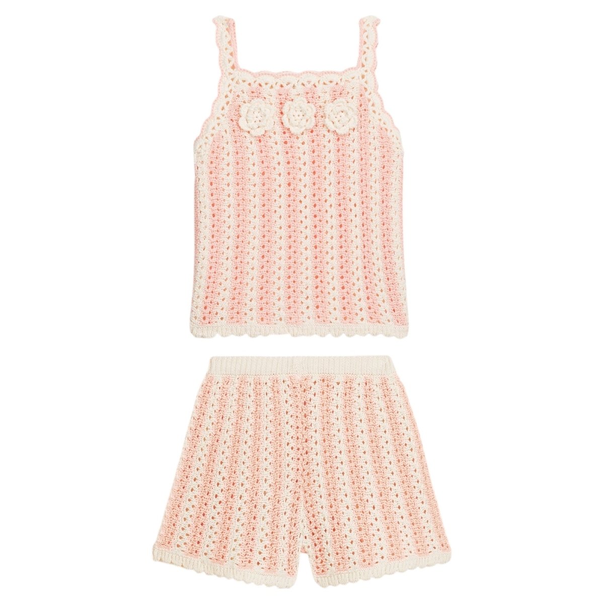 KNITTED LARYA TOP AND MEKYLANE SHORTS SET by LOUISE MISHA KIDS 
