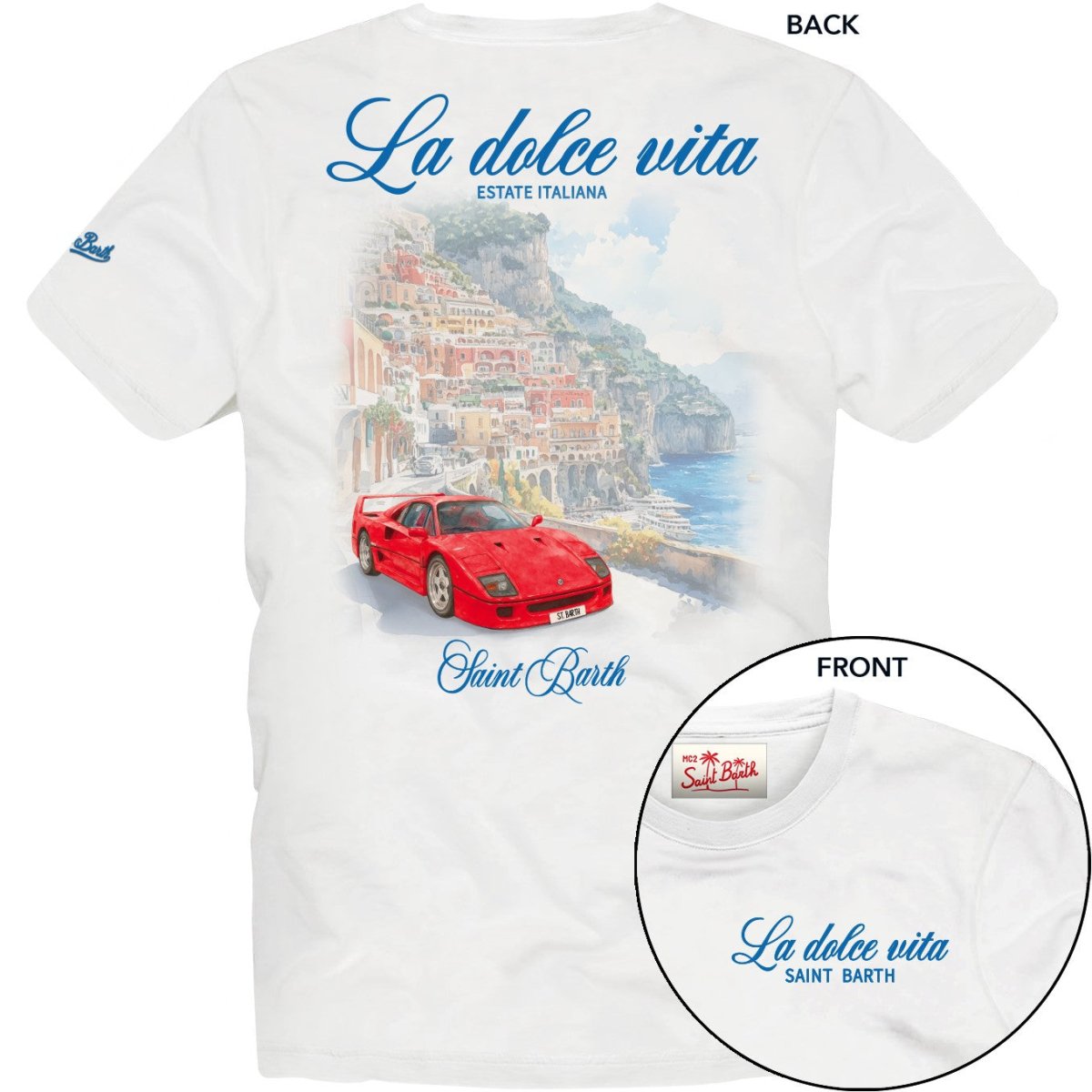 LA DOLCE VITA TSHIRT (PREORDER) - MC2 SAINT BARTH KIDS
