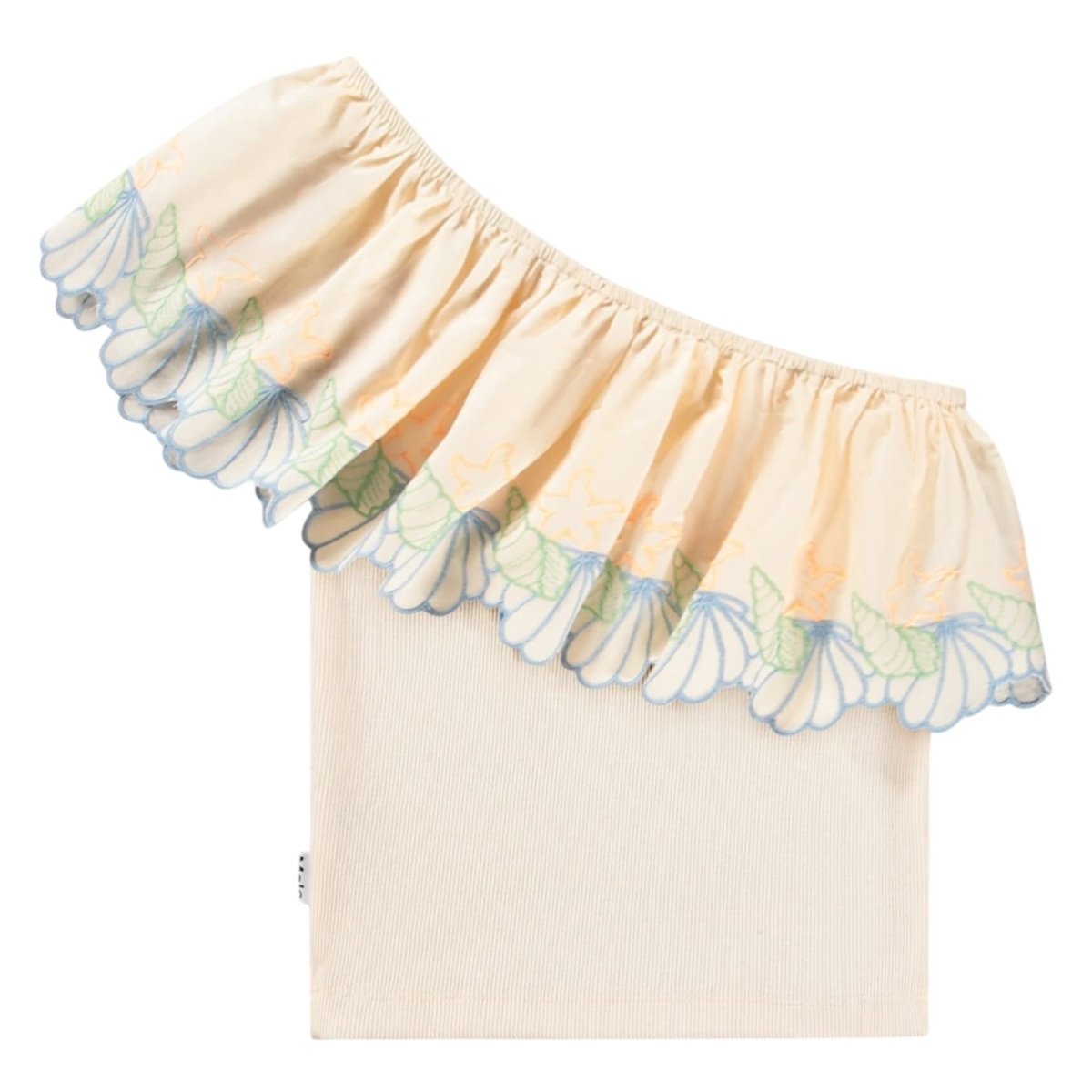 LACE ONE SHOULDER RATJA TOP (PREORDER) - MOLO