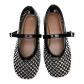 LALA MESH FLATS W/ STONES - FLATS