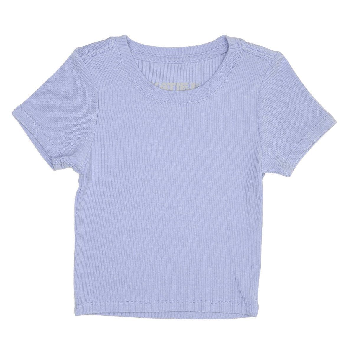 LAVENDER LIVI RIBBED TSHIRT - SHORT SLEEVE TOPS