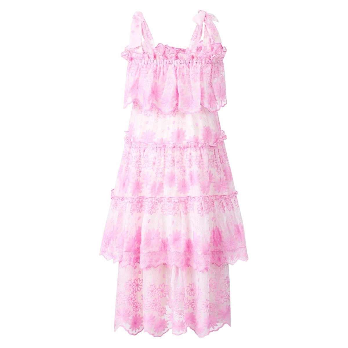 LENA EMBROIDERED MAXI DRESS - DRESSES