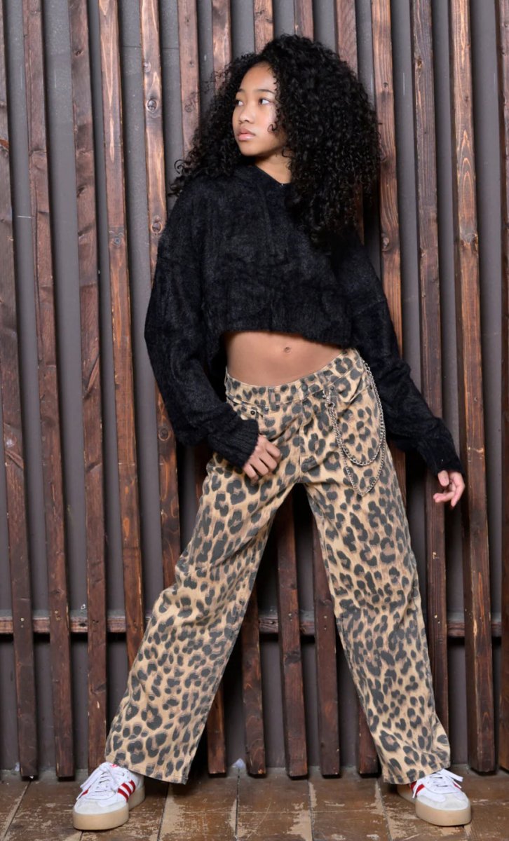 LEOPARD CHICAGO JEANS - PANTS