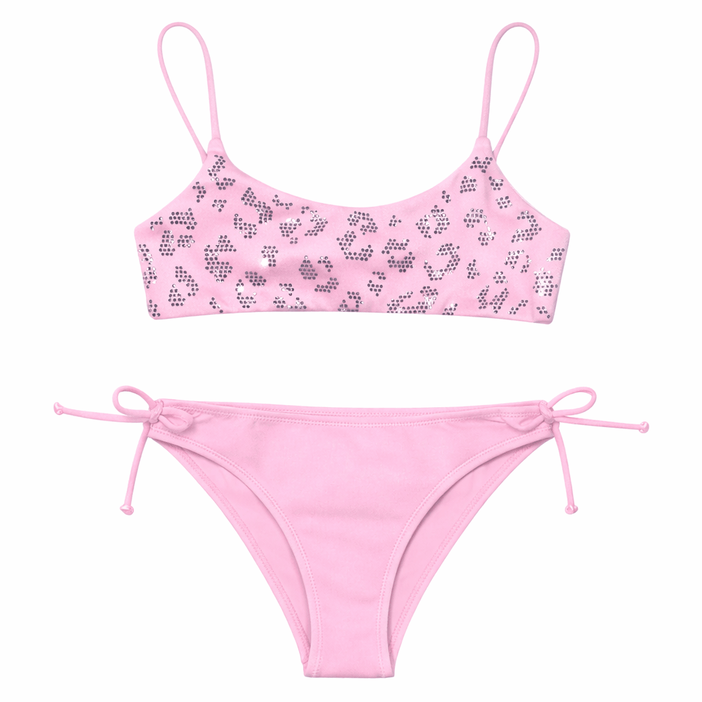 LEOPARD STRASS JAIDEN TWO PIECE BIKINI - MC2 SAINT BARTH KIDS