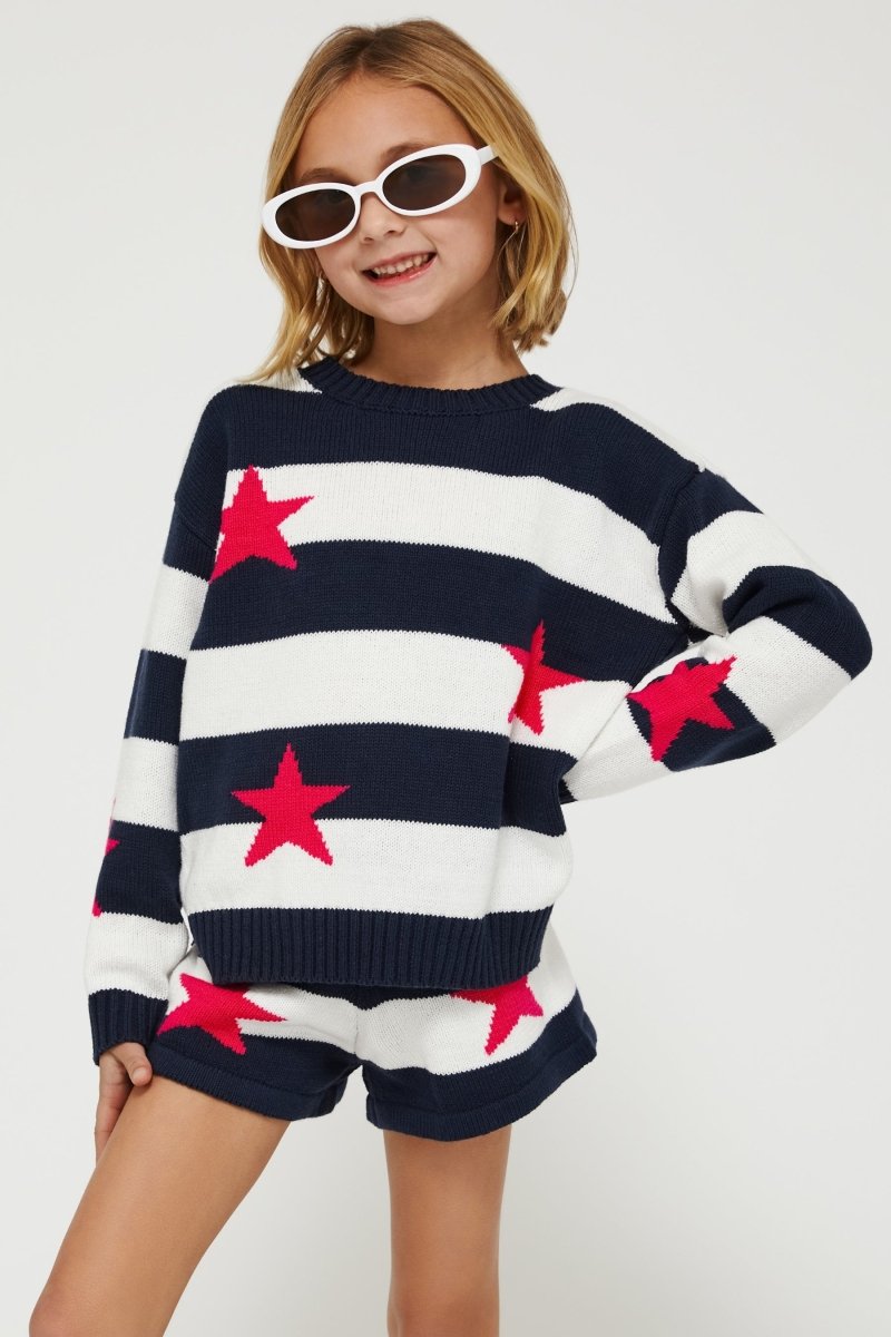 LIBERTY STARS LITTLE BALBOA SHORTS - SHORTS