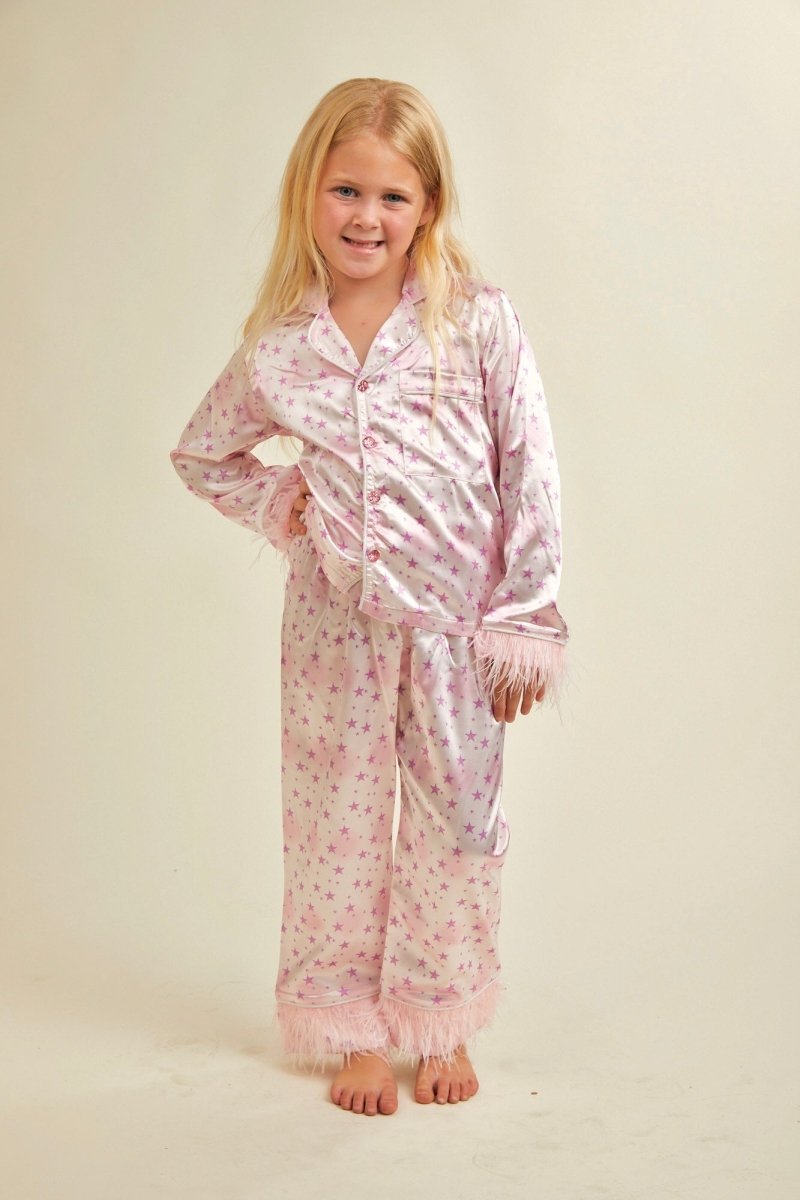 LILA FEATHER TWO PIECE SETS - SET