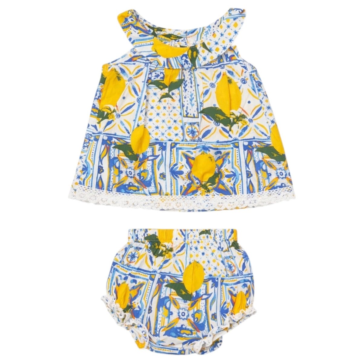 LIMONE SUMMER DRESS AND DIAPER COVER SET - BELA & NUNI
