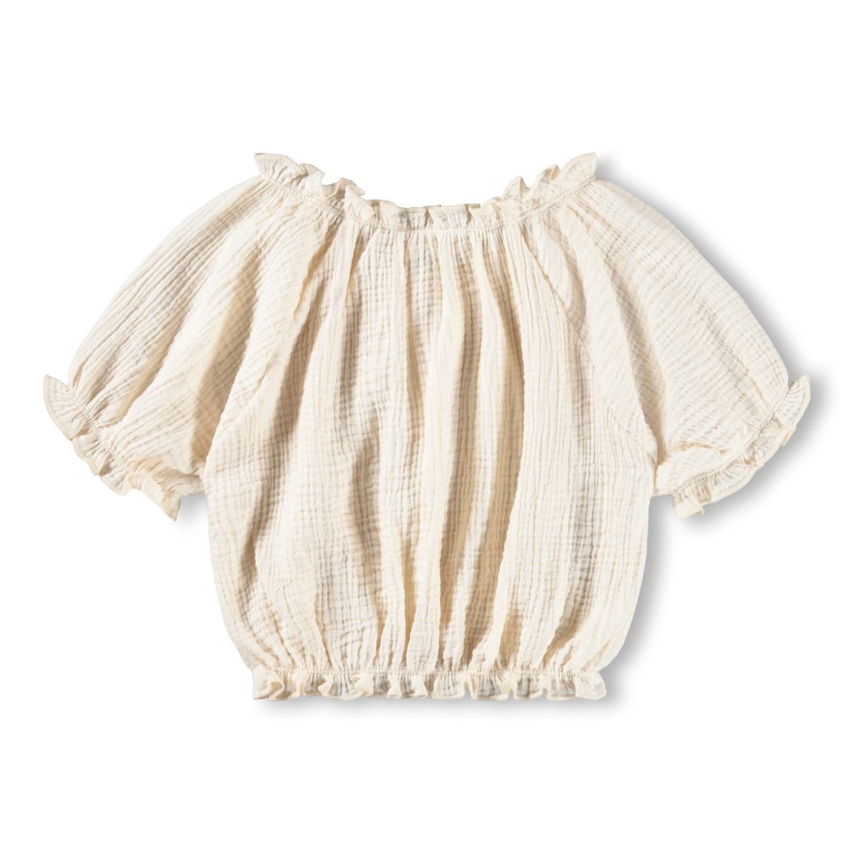 LINEN RAFAELA SCRUNCHED TOP (Copy) - MOLO
