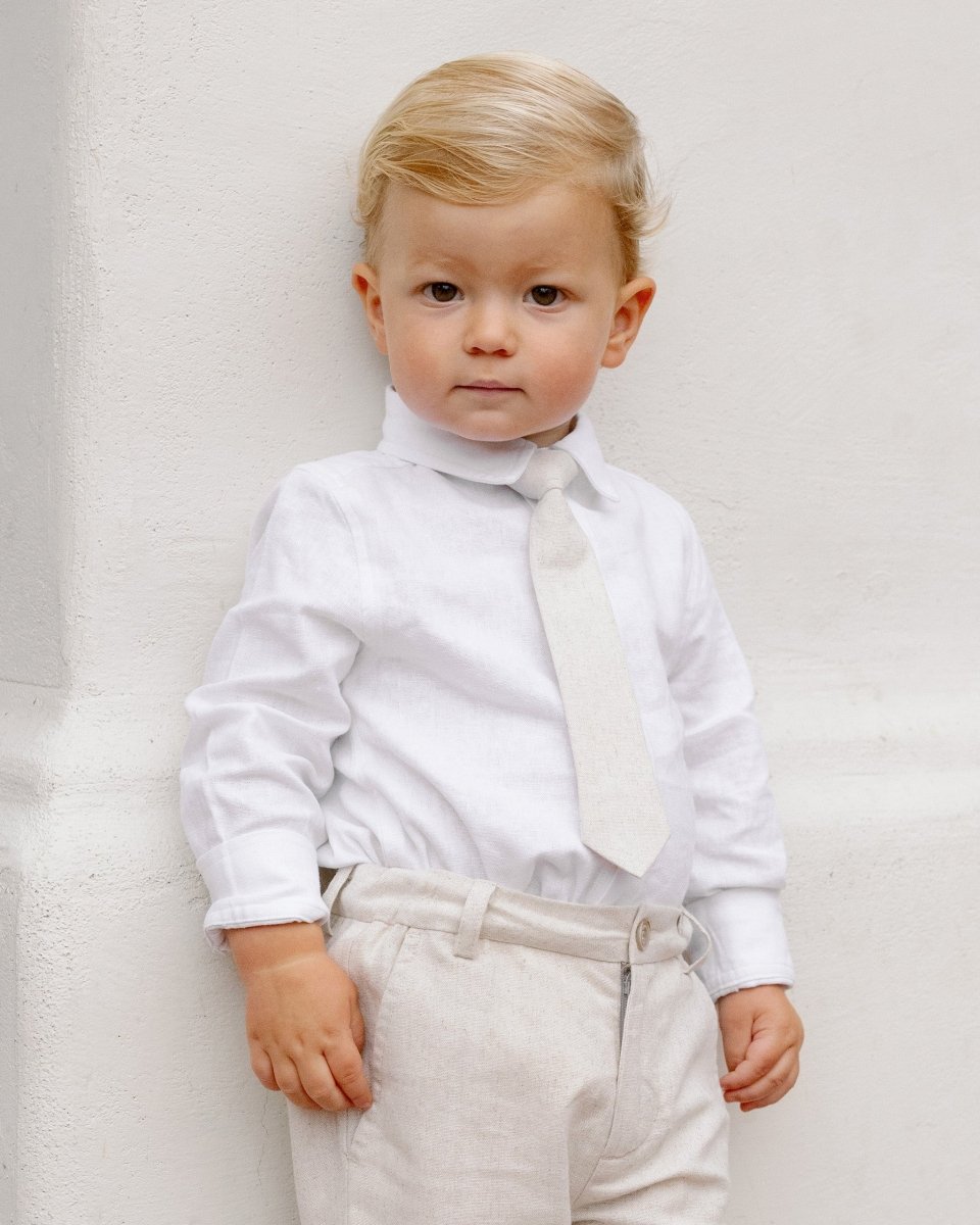 LINEN SKINNY TIE - TIES