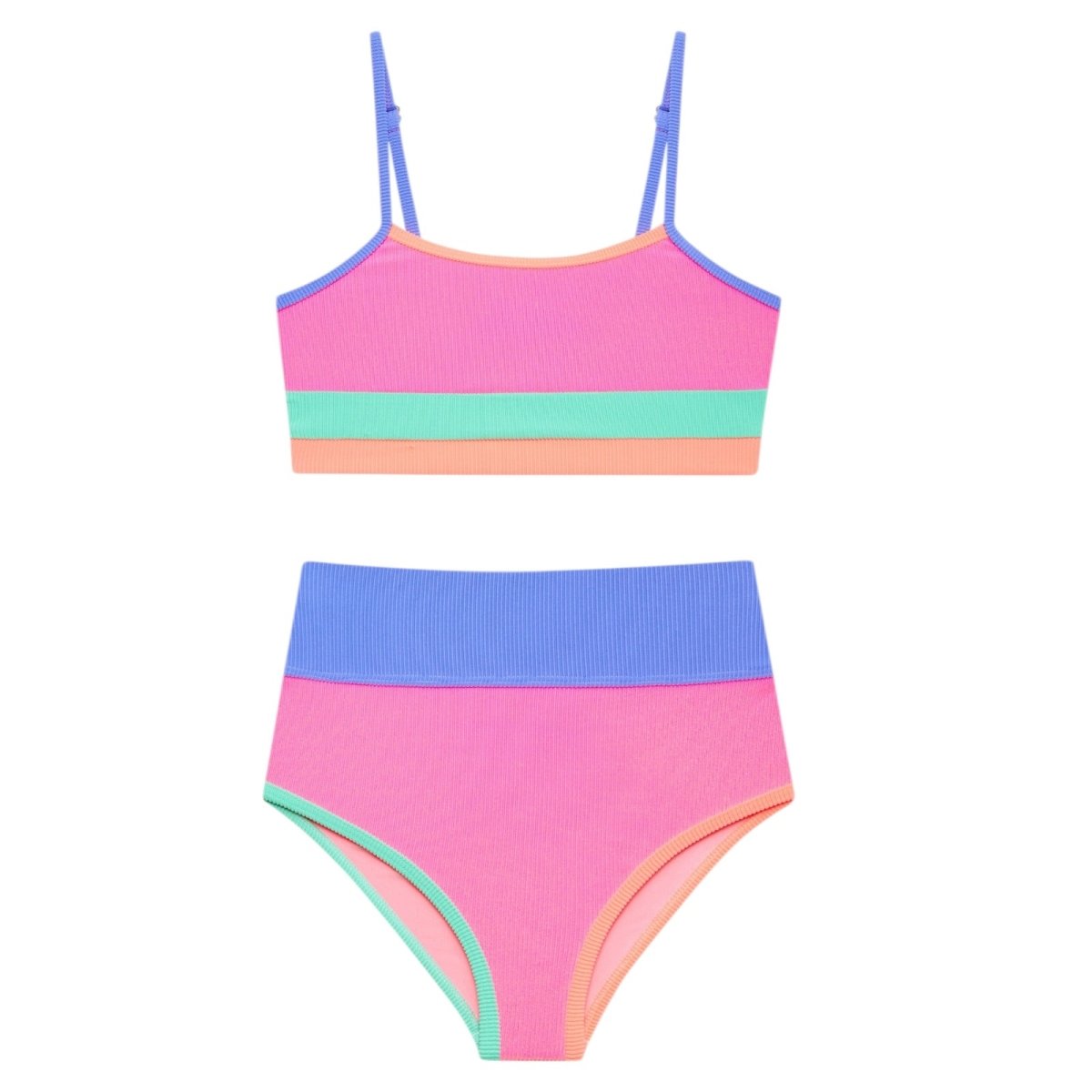 LITTLE EVA EMMIE SHERBERT SHORES TWO PIECE BIKINI (PREORDER) - BEACH RIOT KIDS