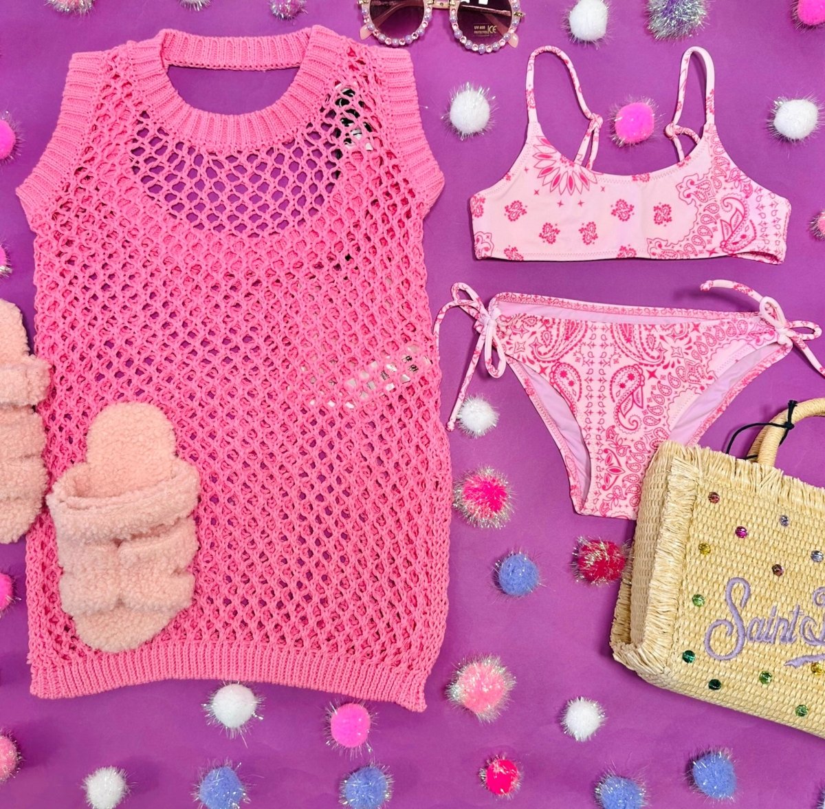 LITTLE HOLLY CROCHET DRESS - COVER UPS