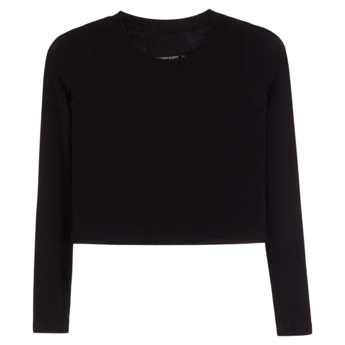 LIVI LONG SLEEVE RIB TSHIRT - LONG SLEEVE TOPS