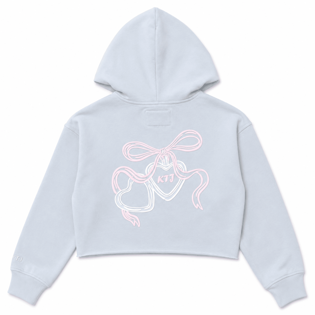 LOCKET TRISTAN CROPPED HOODIE W/ FLORAL LINING - KATIE J NYC