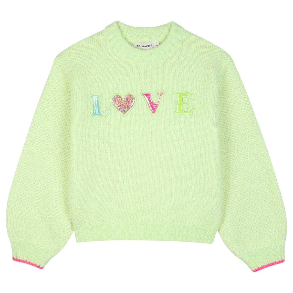 LOVE KNITTED SWEATER (PREORDER) - BILLIEBLUSH