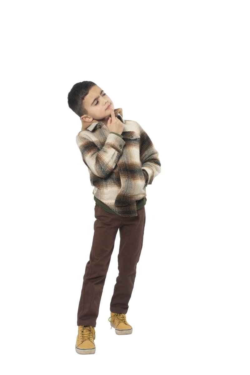 LUMBER PLAID GLEN HOODED SHACKET (PREORDER) - APPAMAN
