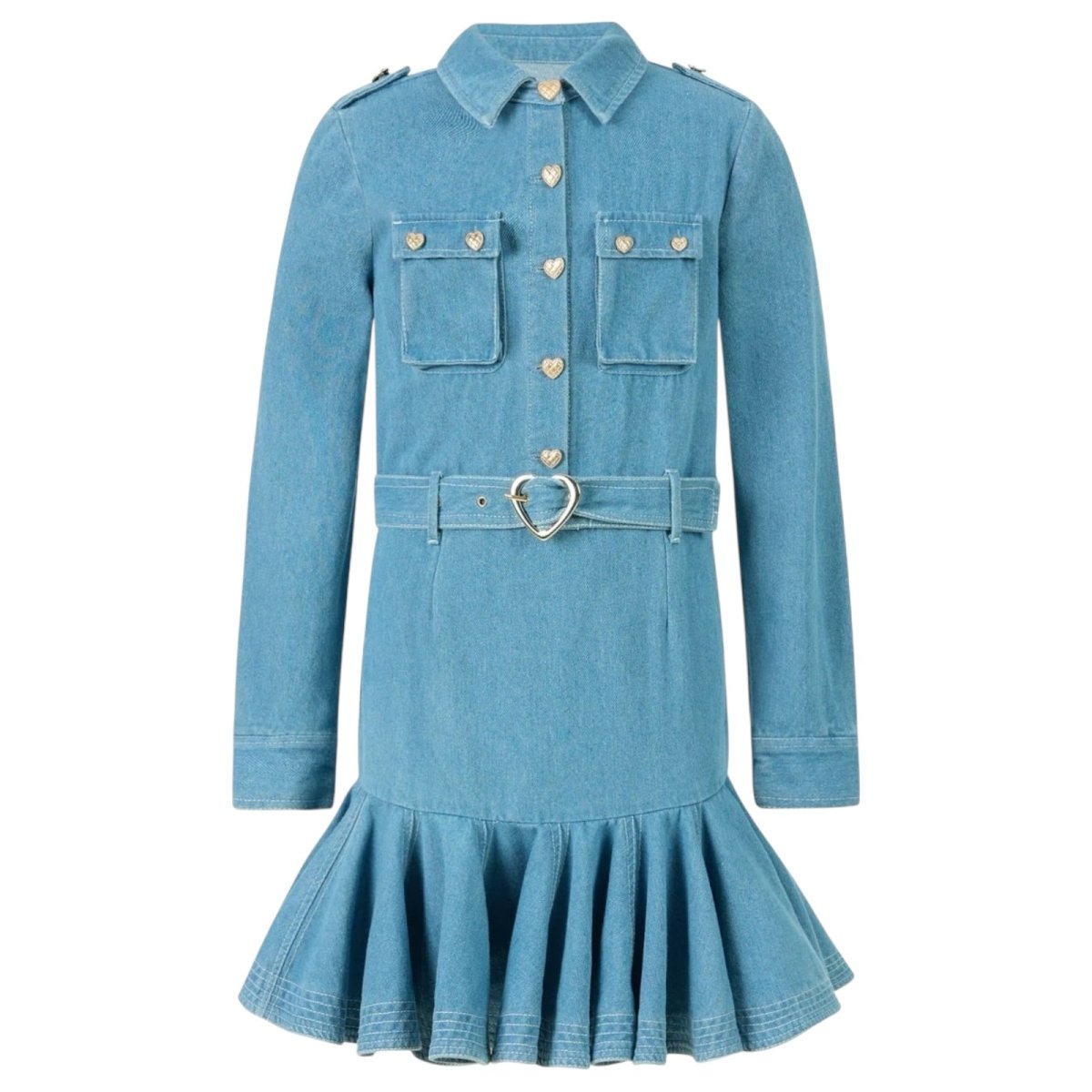 MAGGIE DENIM DRESS (PREORDER) - DRESSES