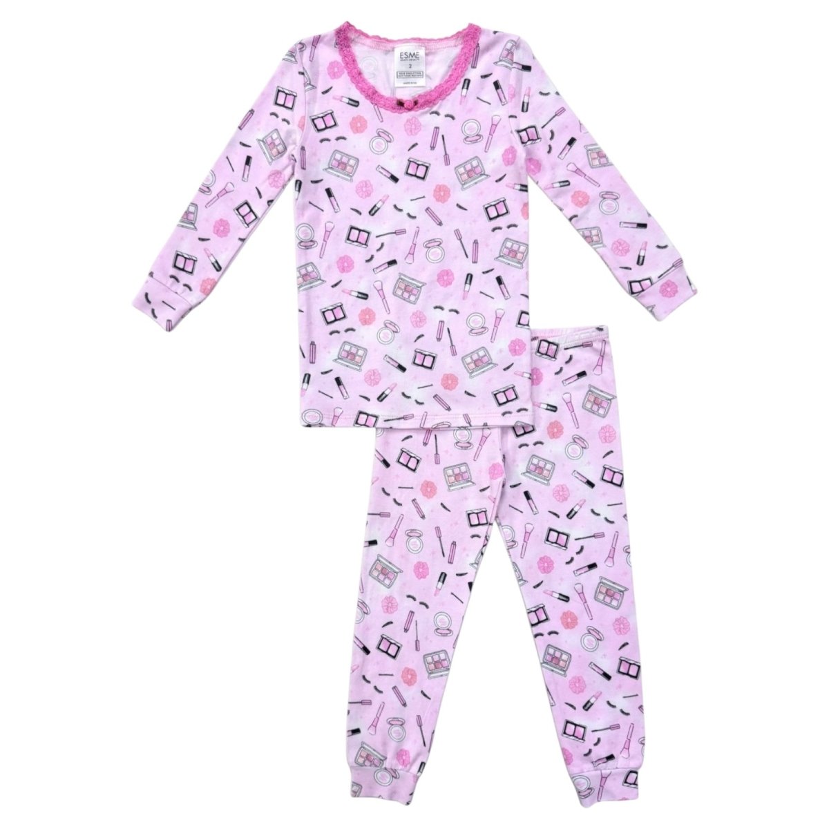 MAKEUP LONG SLEEVE PJS - PAJAMAS