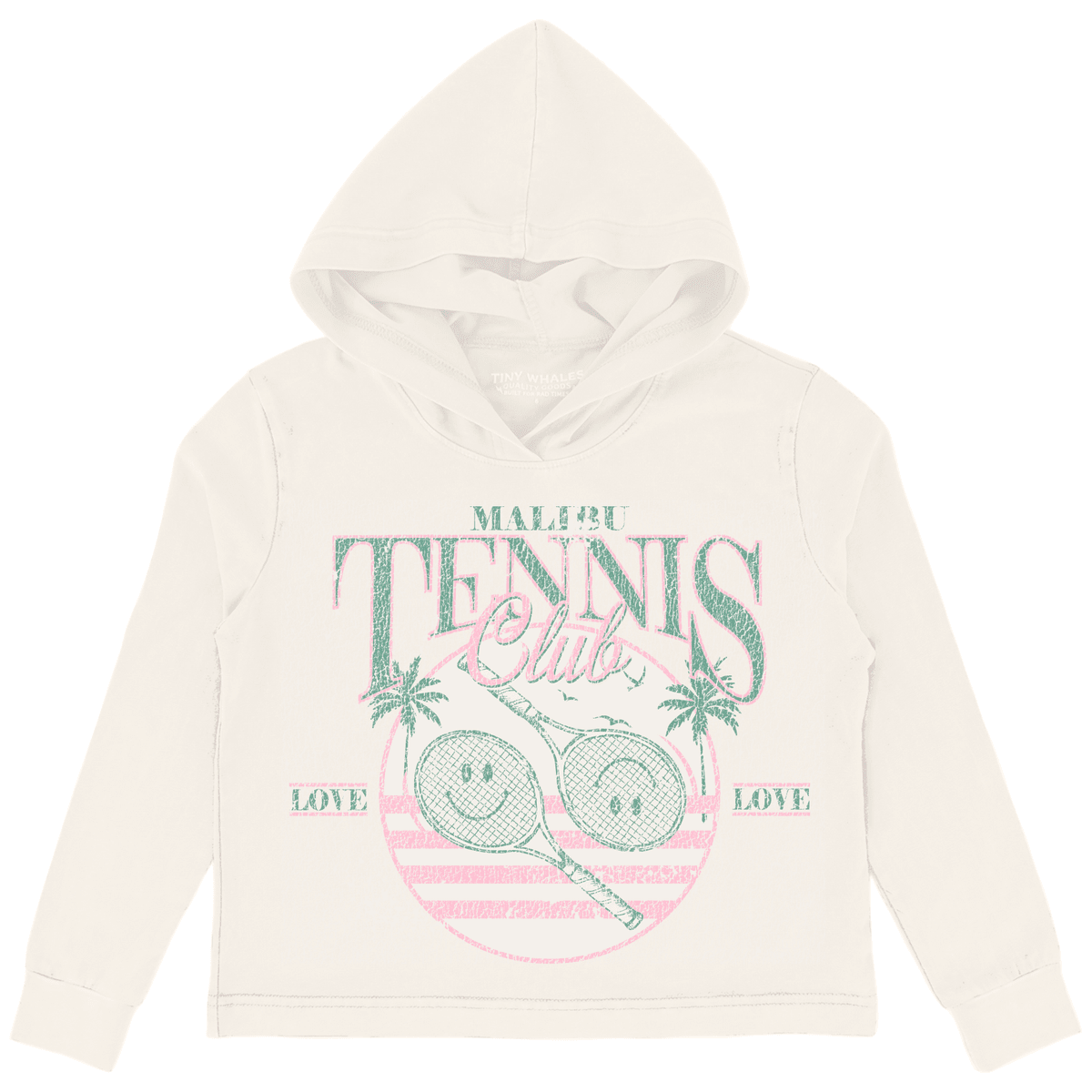 MALIBU TENNIS HOODIE (PREORDER) - TINY WHALES