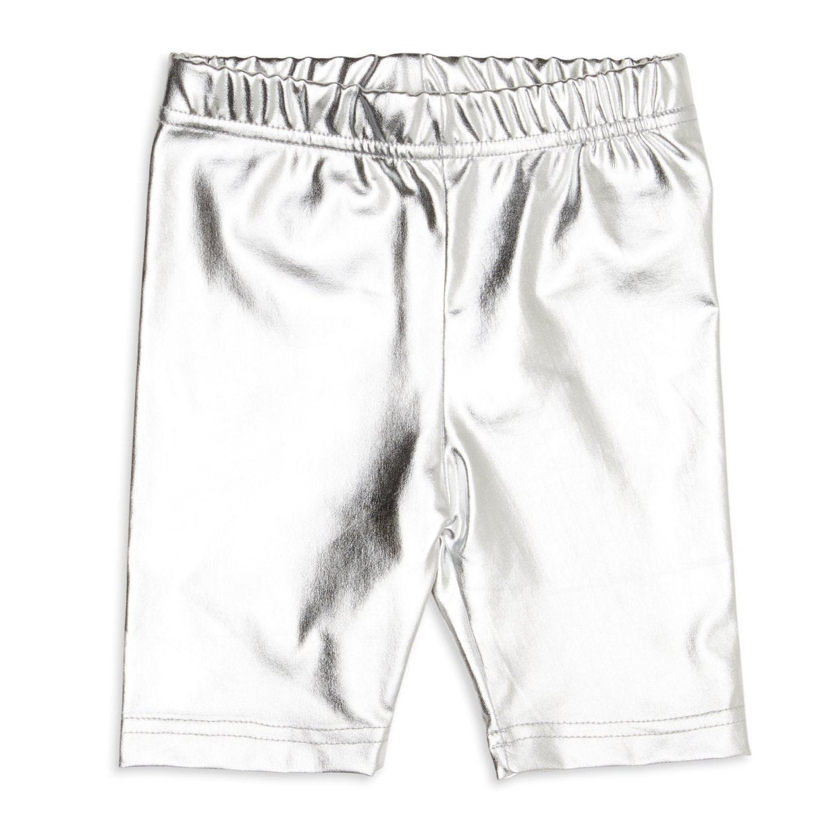 METALLIC BIKER SHORTS - SHORTS