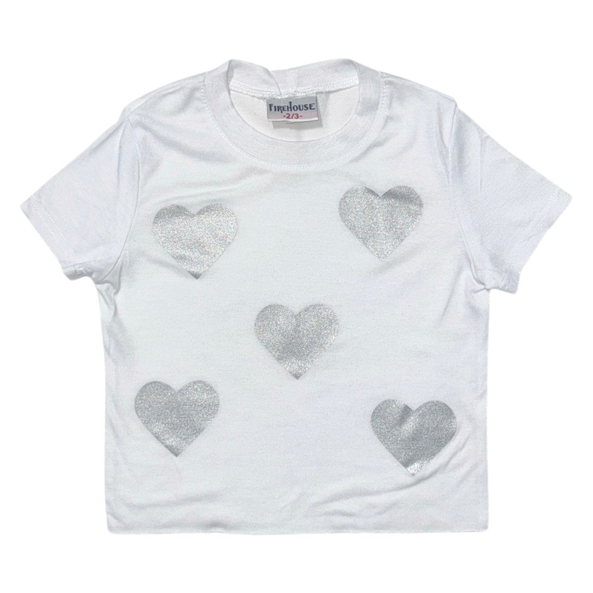 METALLIC HEARTS TSHIRT - SHORT SLEEVE TOPS