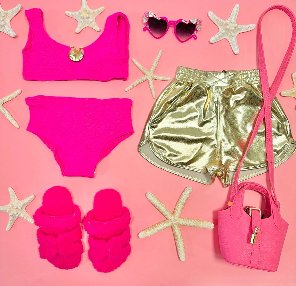 METALLIC RUNNING SHORTS - SHORTS